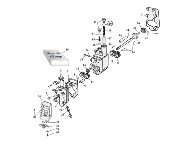 Hovedbilde O-RINGS, DRAIN, DIPSTICK & OIL PUMP PLUGS