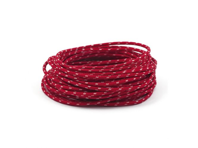 Hovedbilde 7,5 M.RED/WHITE. CLASSIC CLOTH COVERED WIRING, , Ledning