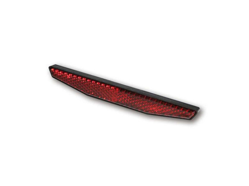 Universal B-Seen reflector. Rectangular. 122x15mm. Red, Reflex