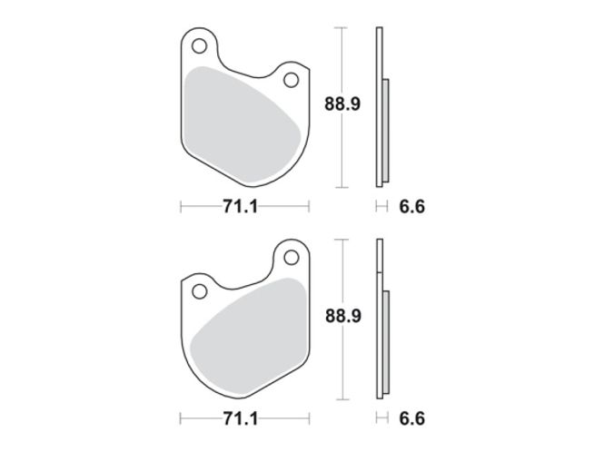 Hovedbilde Bremseklosser Front: 80-83 FLT (NU) Rear: XL 79-81 