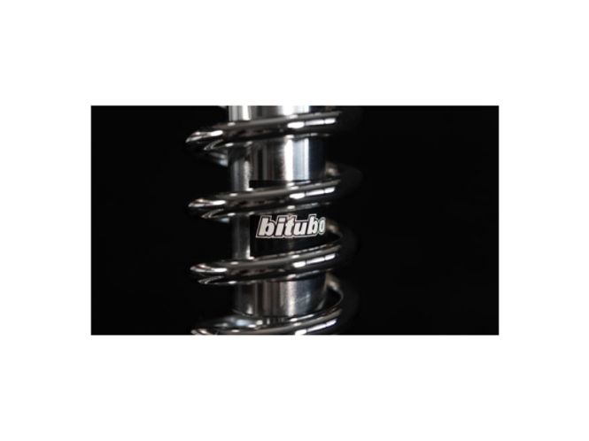 Hovedbilde Bitubo, WME dual shock absorber set. Chrome. 331mm, Støtdempere
