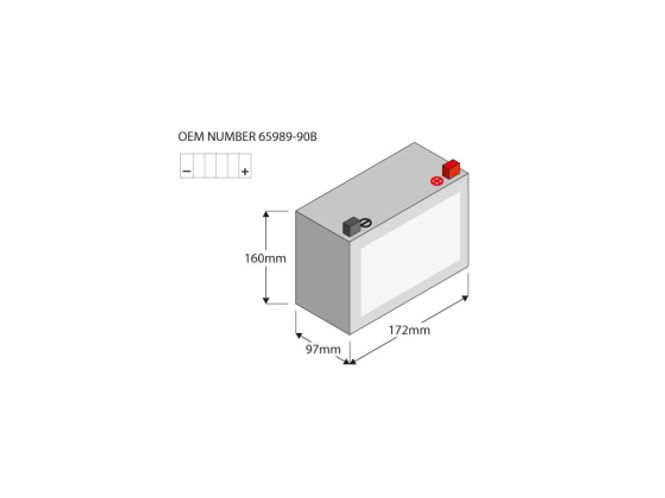 Hovedbilde Heavy Duty Battery AGM, 435 A, 19.0 Ah, batteri