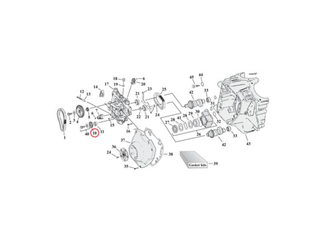 Hovedbilde cam drive gear 17T