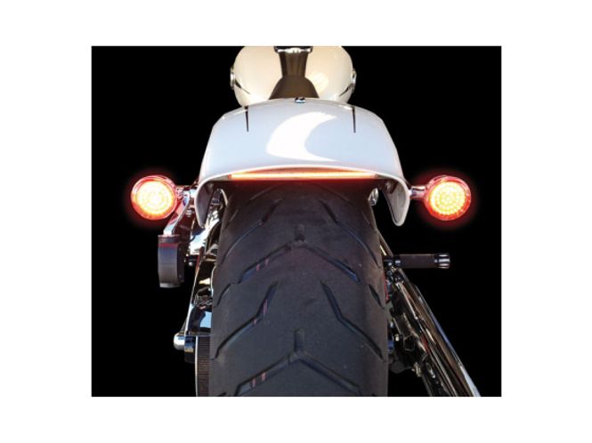 Hovedbilde CUSTOM DYNAMICS BILLET LED TAILLIGHT CHROME WITH CLEAR LENS, Baklampe