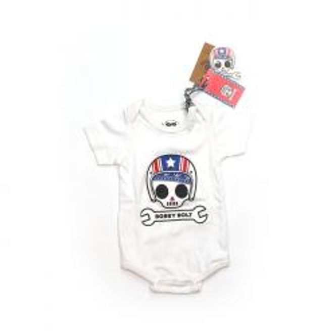 Hovedbilde BOBBY BOLT USA BODYSUIT WHITE, BABY BODYSUIT