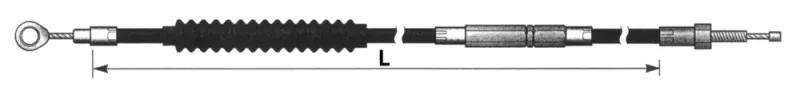 BARNETT CLUTCH CABLE 61 3/4