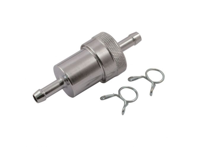 Hovedbilde CHROME ALUMINUM FUEL FILTER, 5/16 INCH, Bensinfilter
