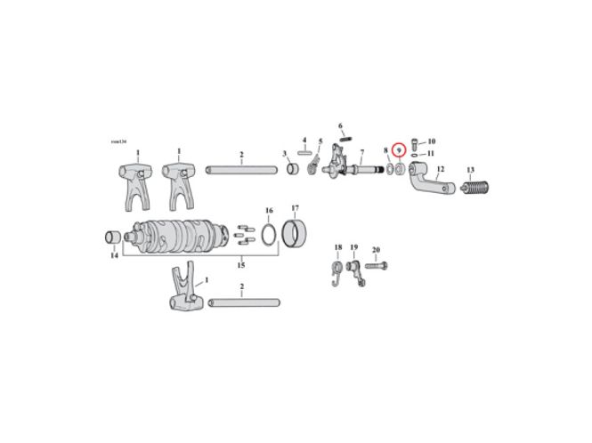 Hovedbilde OIL SEAL, TRANSM. SHIFTER SHAFT, O ring