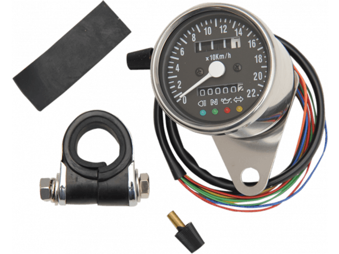 Hovedbilde SPEEDO 4-LED BLK KM/H 2:1RATIO, SPEEDO