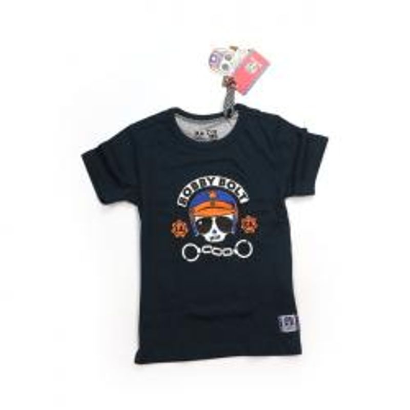 BOBBY BOLT POLICE T-SHIRT NAVY, T Skjorte Barn str 110/116