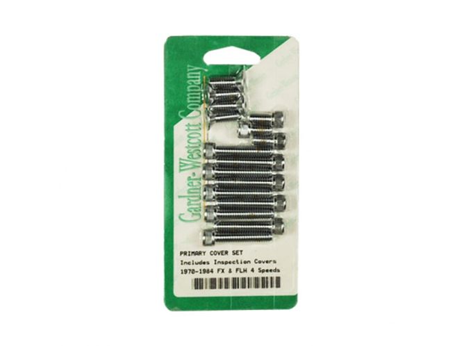 Hovedbilde PRIMARY MOUNT KIT, CHROME ALLEN. 70-86 4-SP FL, FX, FXST, Bolte set