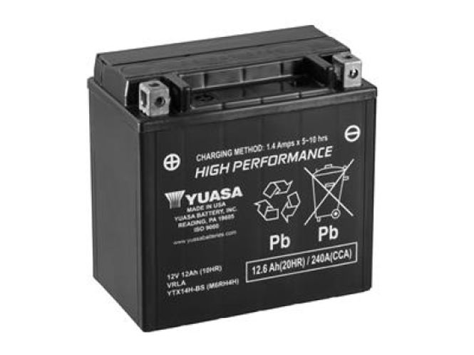 Hovedbilde YUASA YTX14H-BS batteri, batteri