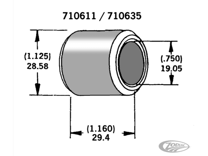 Hovedbilde Axle spacer 29,4 mm til 3/4 axel