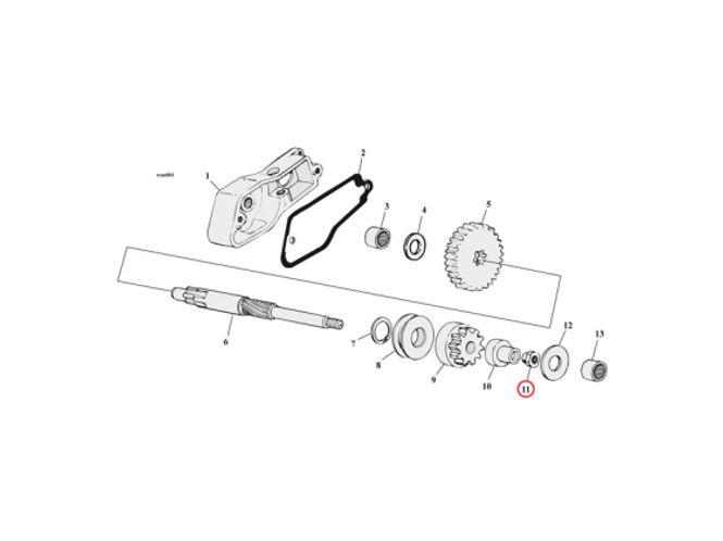 Hovedbilde NUT, STARTER SHAFT.