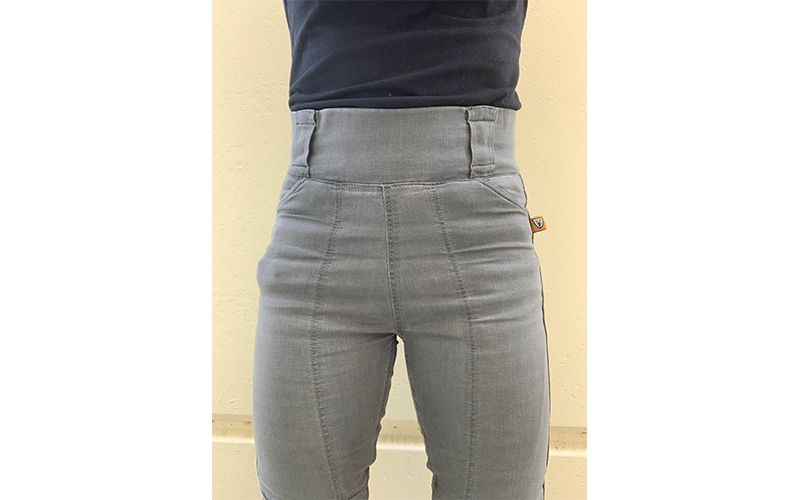 MOTOGIRL MELISSA JEGGING GREY, Kevlar 